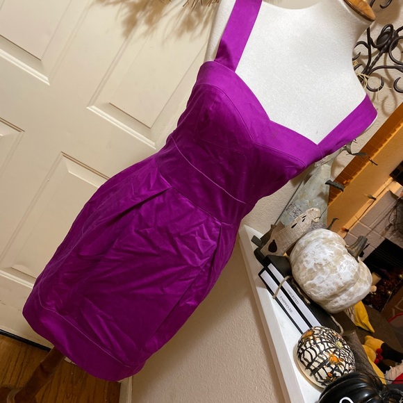 Beautiful Purple French Connection Midi Dress - Picture 2 of 8